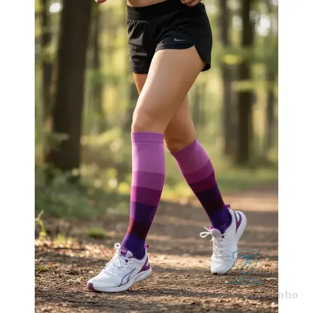 Meia De Ciclismo Corrida Hupi Cano Longo Cores 1 Par