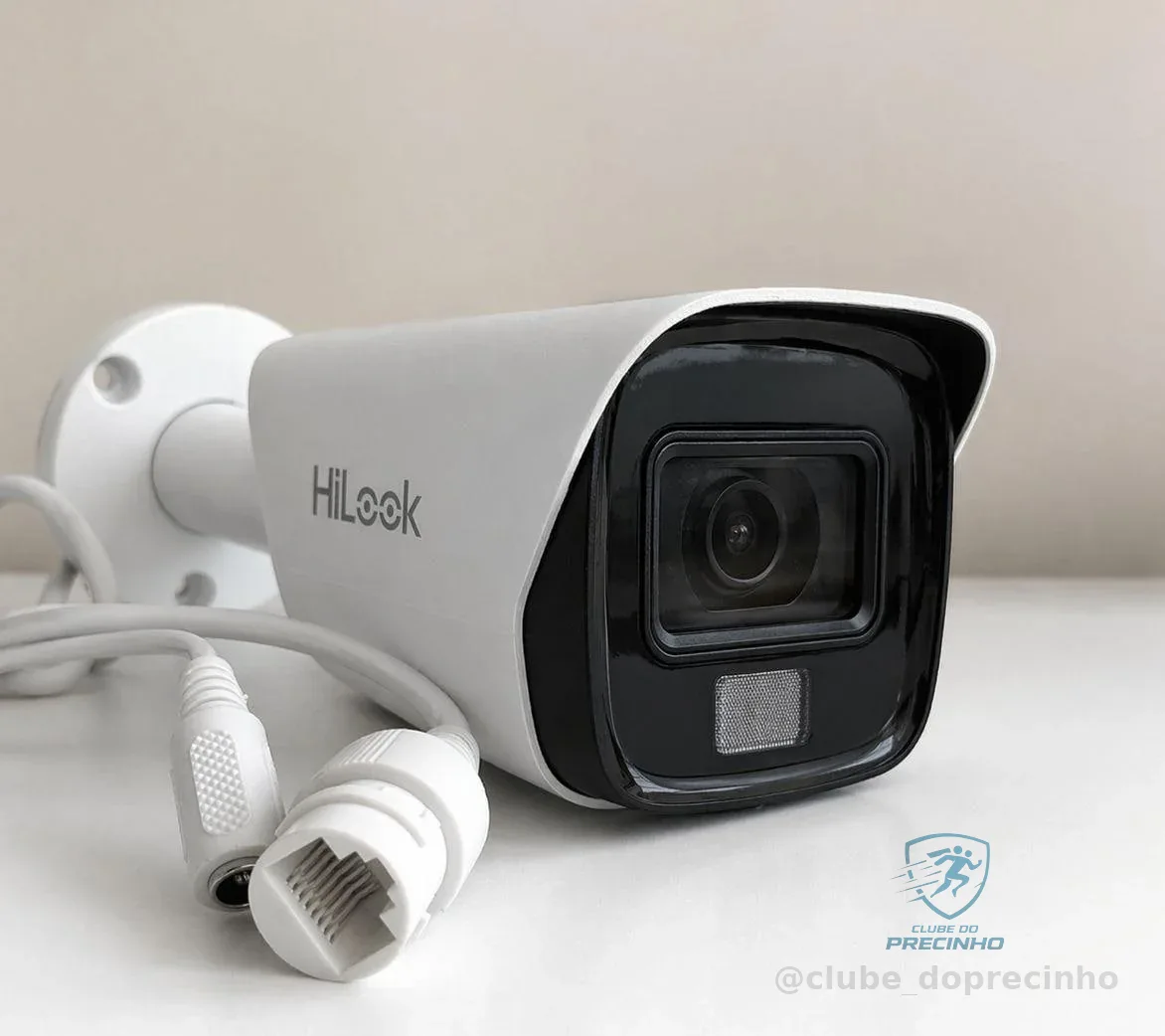 Câmera Mini Bullet Thc-b127-lpc Fixa Luz Dupla 2mp Hikvision