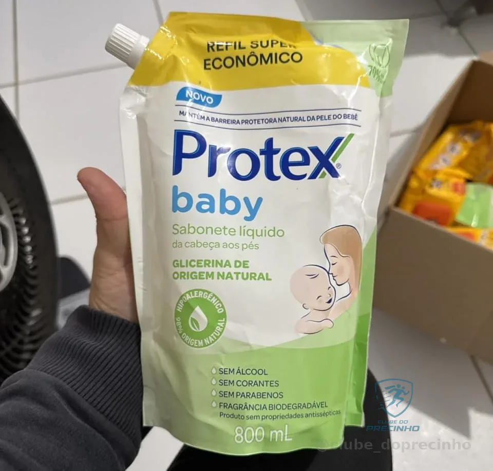 Sabonete Líquido Para Bebês Protex Baby Glicerina Natural 800ml