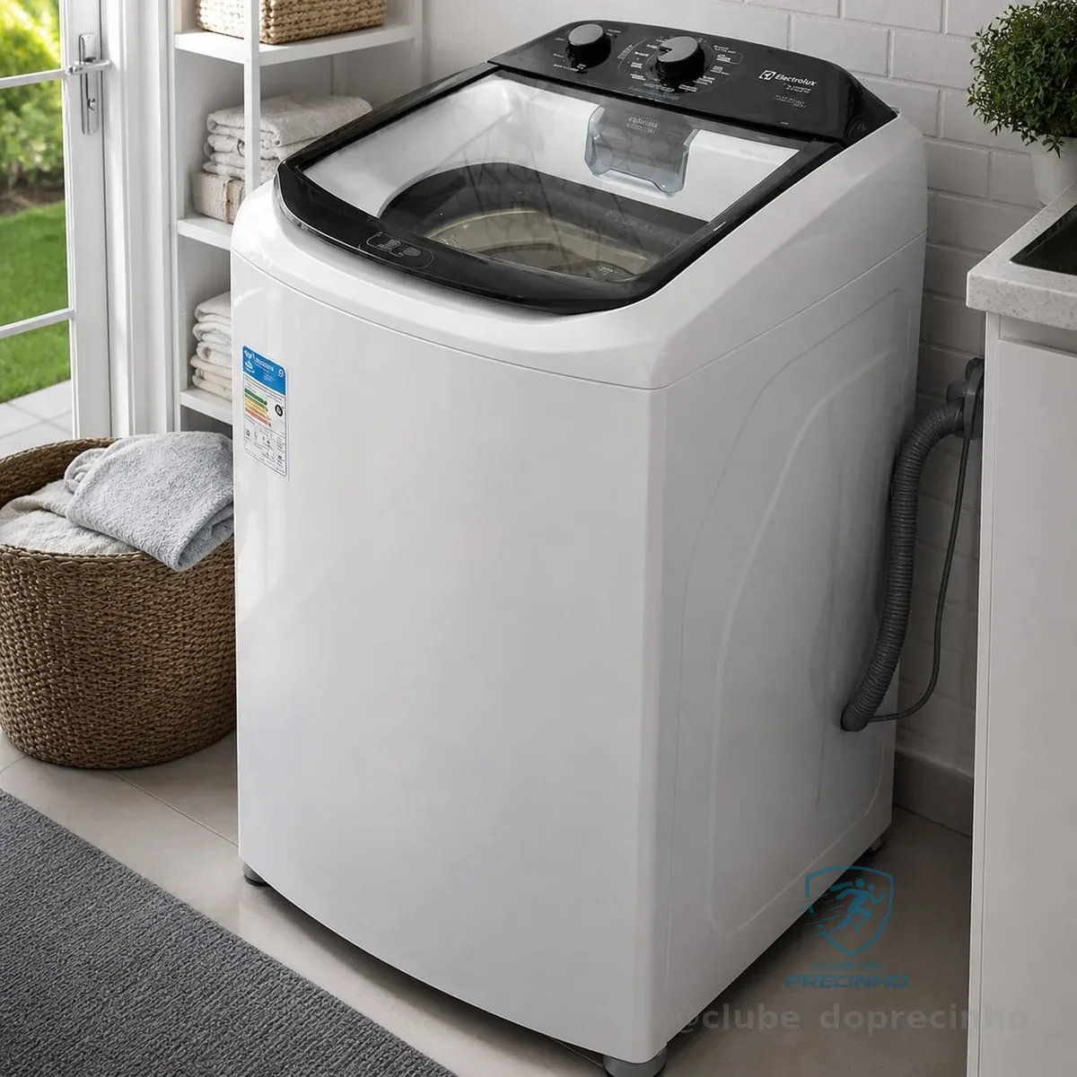 Máquina de Lavar Electrolux 13kg Cesto Inox LDA13 Branco 127V