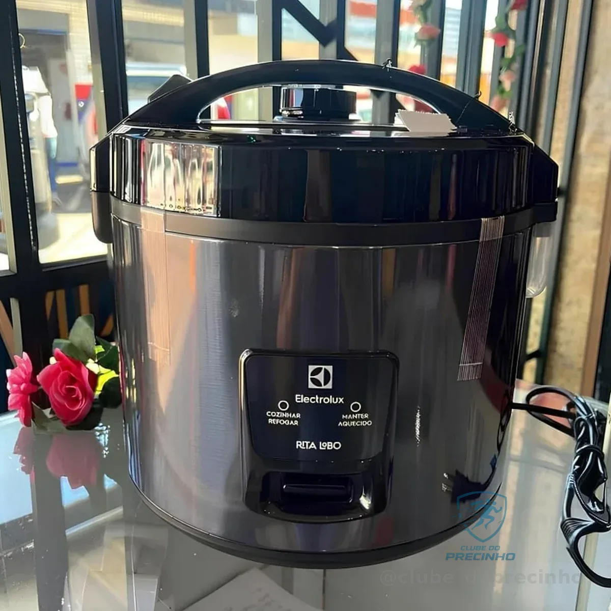 Panela Elétrica Electrolux vapor arroz capacidade 2L ERC10 inox 127V por Rita Lobo