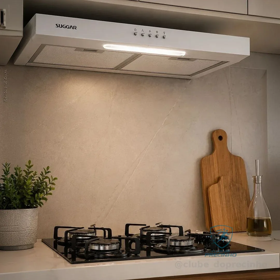 SUGGAR DEPURADOR DE AR SLIM 60CM 3 VEL. BRANCO 110V DPS161BR