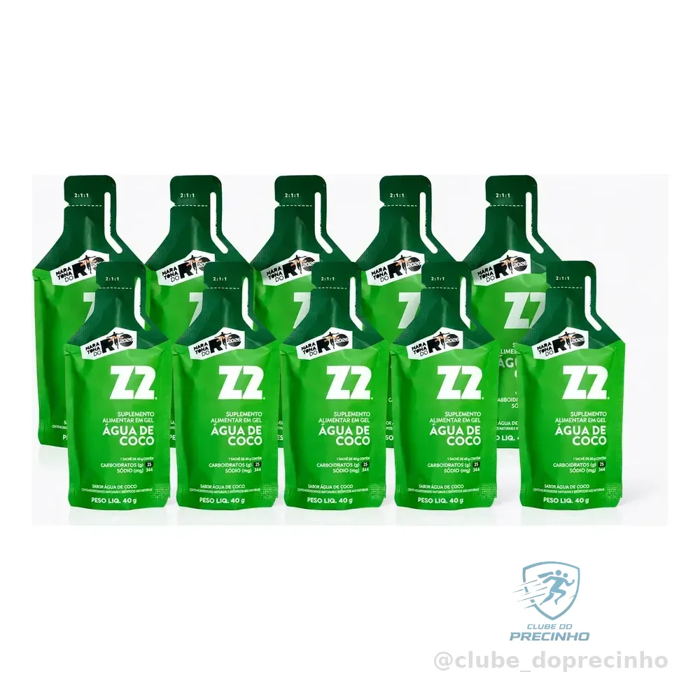 Energy Gel Z2 40g 10 Sachês Mdr Água De Coco Mdr Água De Coco
