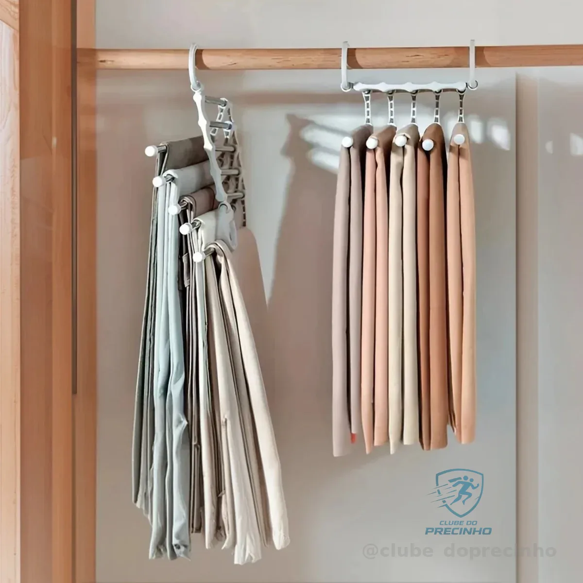 Kit 4 Cabide Para Saia Multifuncional Calças Retrátil Aço