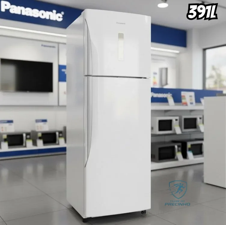 Geladeira Ideal+ Panasonic BT41 Frost Free Tecnologia Antibactéria 391L Branca - NR-BT41PD2WA 127V