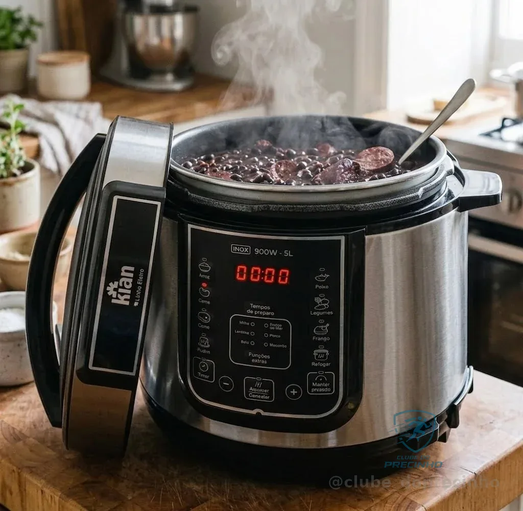 Kian - Panela de Pressão Elétrica 6 litros 220V Inox PPE-102