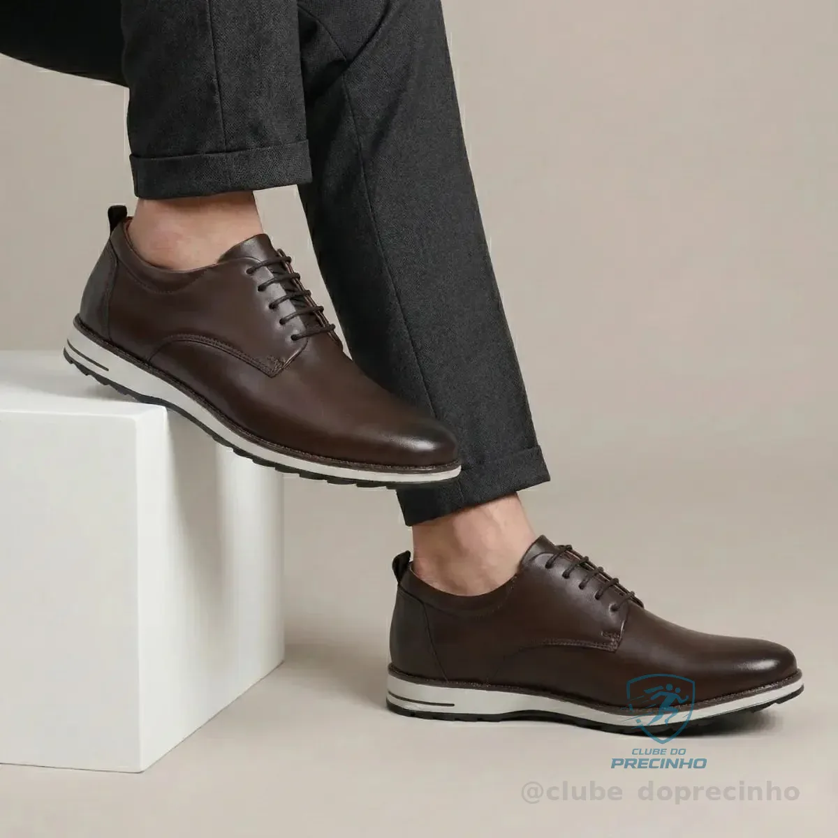 Sapato Social Masculino Oxford Casual Confortável Derby