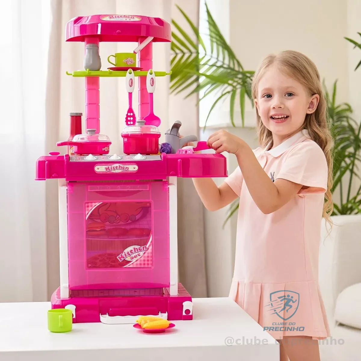 Cozinha Infantil Brinquedo C/ Som e Luz Princess Replay Kids