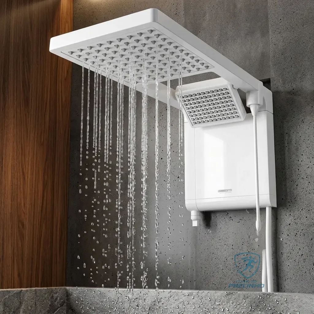 Chuveiro Eletrônico Lorenzetti Acqua Duo Ultra 7800W Branco 220V