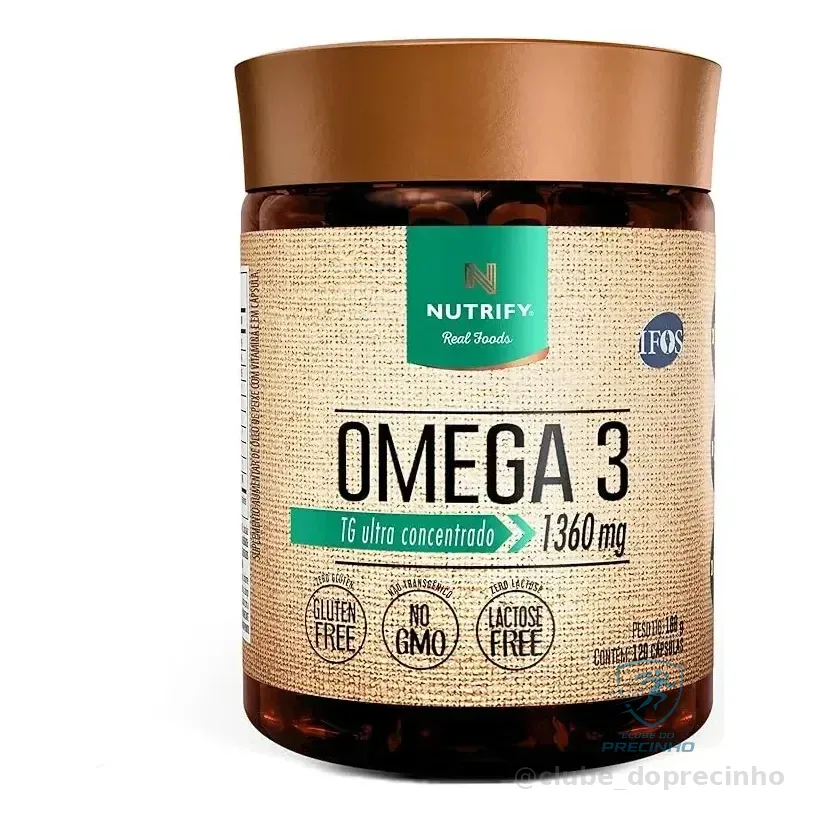 Ômega 3 Tg 1360mg Ultra Concentrado 60 Cápsulas Nutrify Neutro