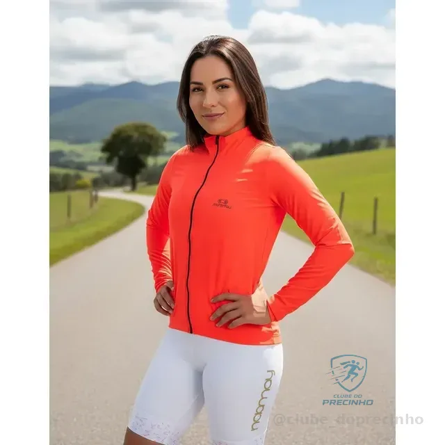 Jaqueta De Ciclismo Corta Vento Marcio May Race Salmão