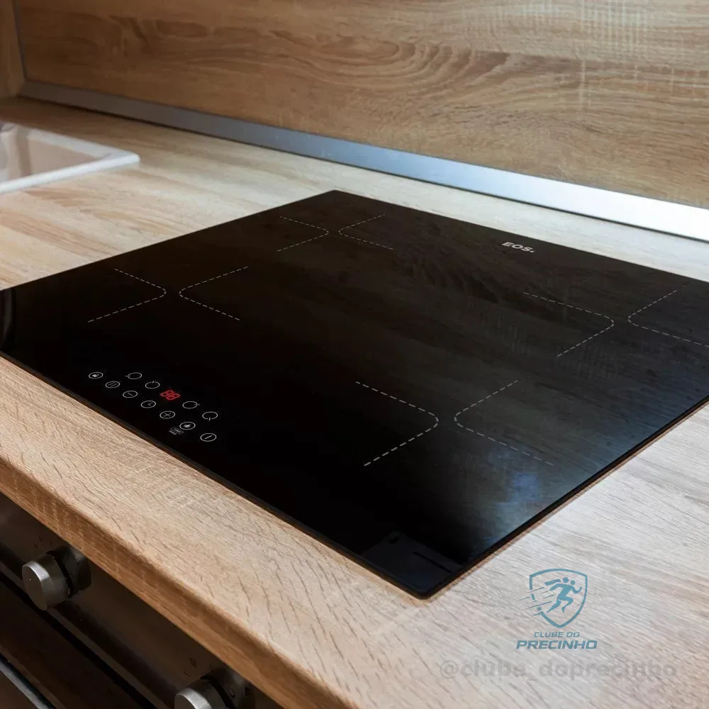Cooktop de Indução 4 Bocas Eos com Painel Touch Preto 7200w Eci04ep3 220v