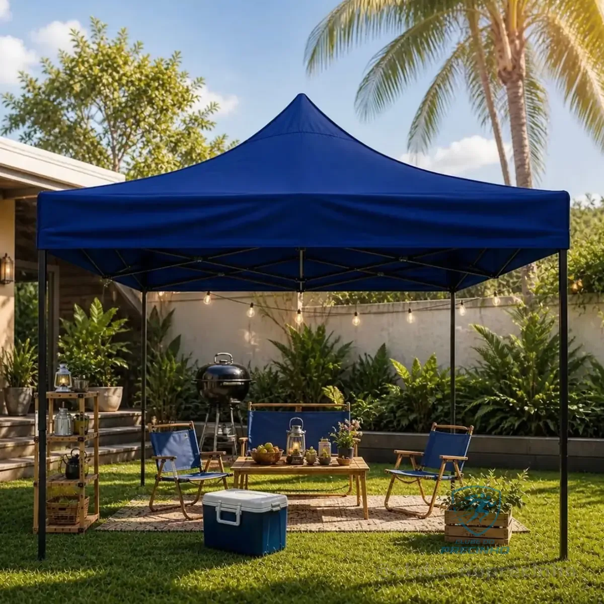 Tenda Gazebo Sanfonada Articulada Luvinco 3x3m Azul