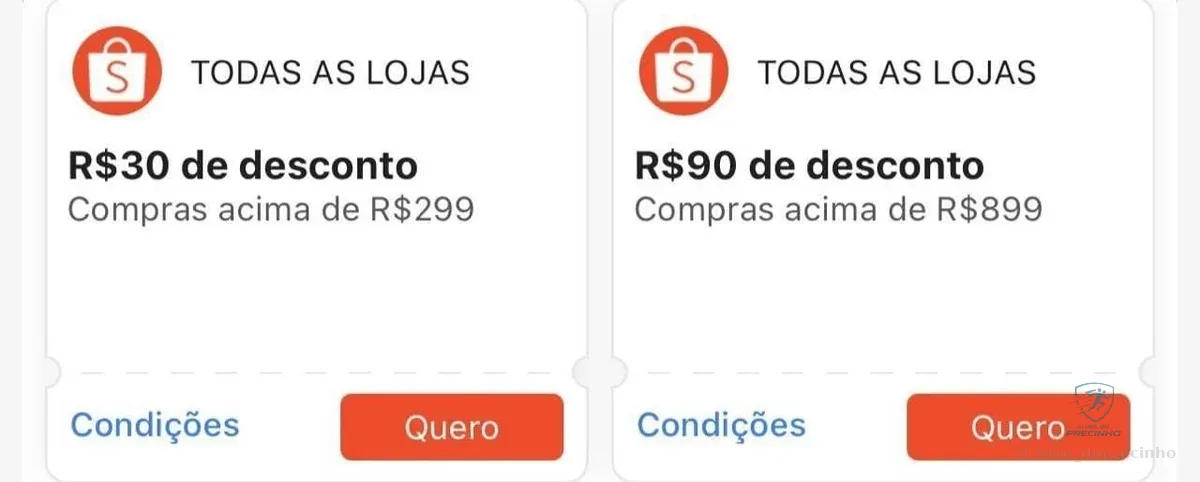 NOVOS CUPONS SHOPEE