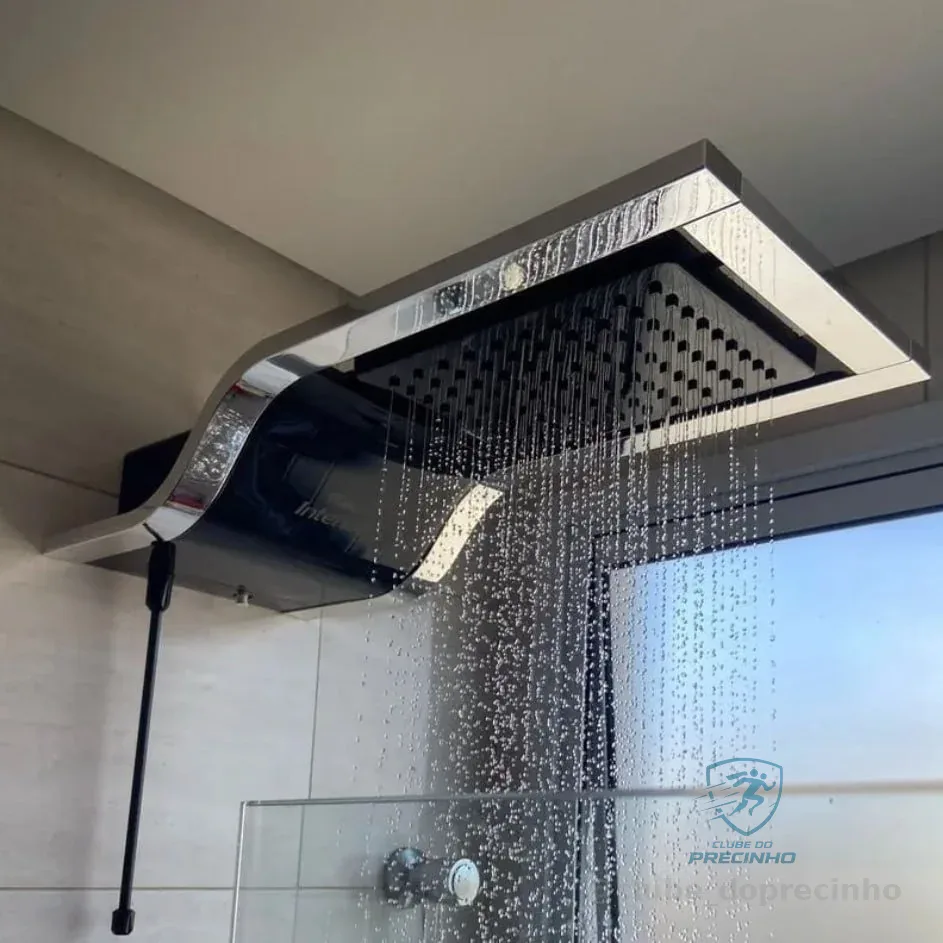 CHUVEIRO ELETRÔNICO - DUCHA INTENSE 220V – 7.800W BLACK SUPER POTENTE – FAME