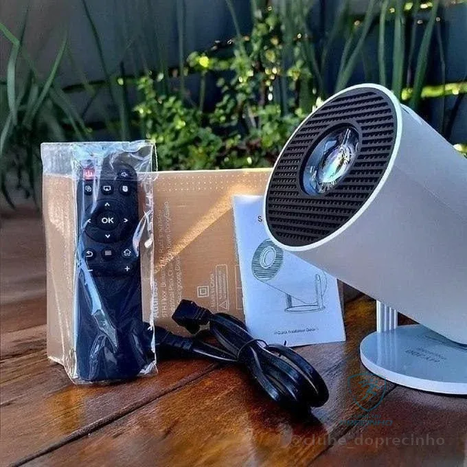 Projetor Hy300 4K HD Android 11 Wi-Fi Bluetooth Portátil 150''