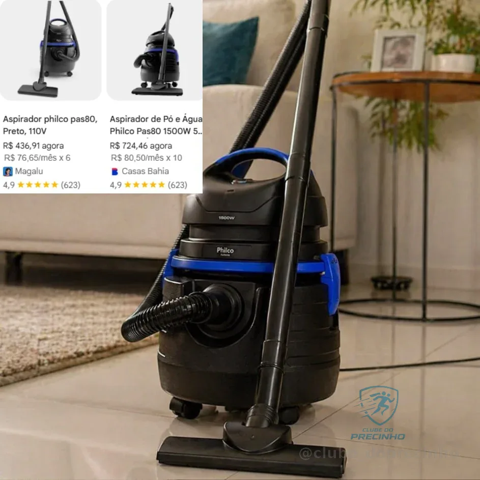 Aspirador de Água e Pó Philco 1500W 20L PAS80 220V