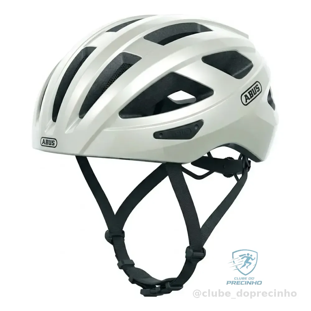 Capacete Abus Bike Mtb Speed Triatlo Ciclismo Macator Inmold Branco/perola M