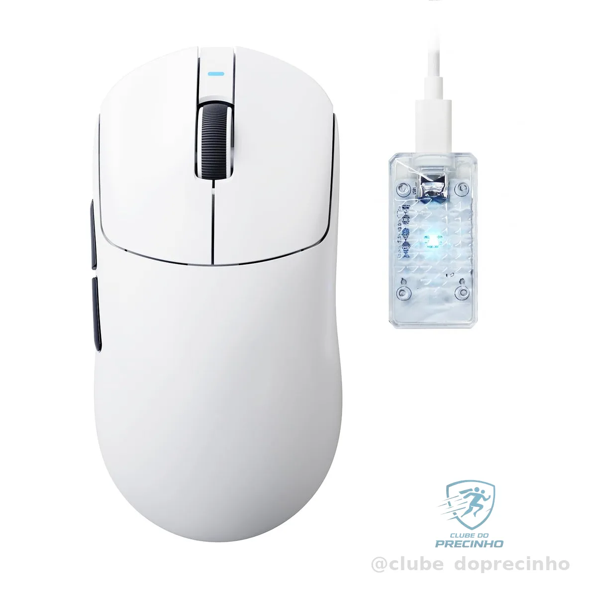 Mouse Gamer Sem Fio ATTACK SHARK X8 ULTIMATE, Ultraleve (55g), Tri-mode, Taxa de Polling de 8K, Sensor PixArt PAW3950MAX, 42.000 DPI, Bateria de 800mAh, Mouse Gamer para Win/Mac (Branco)