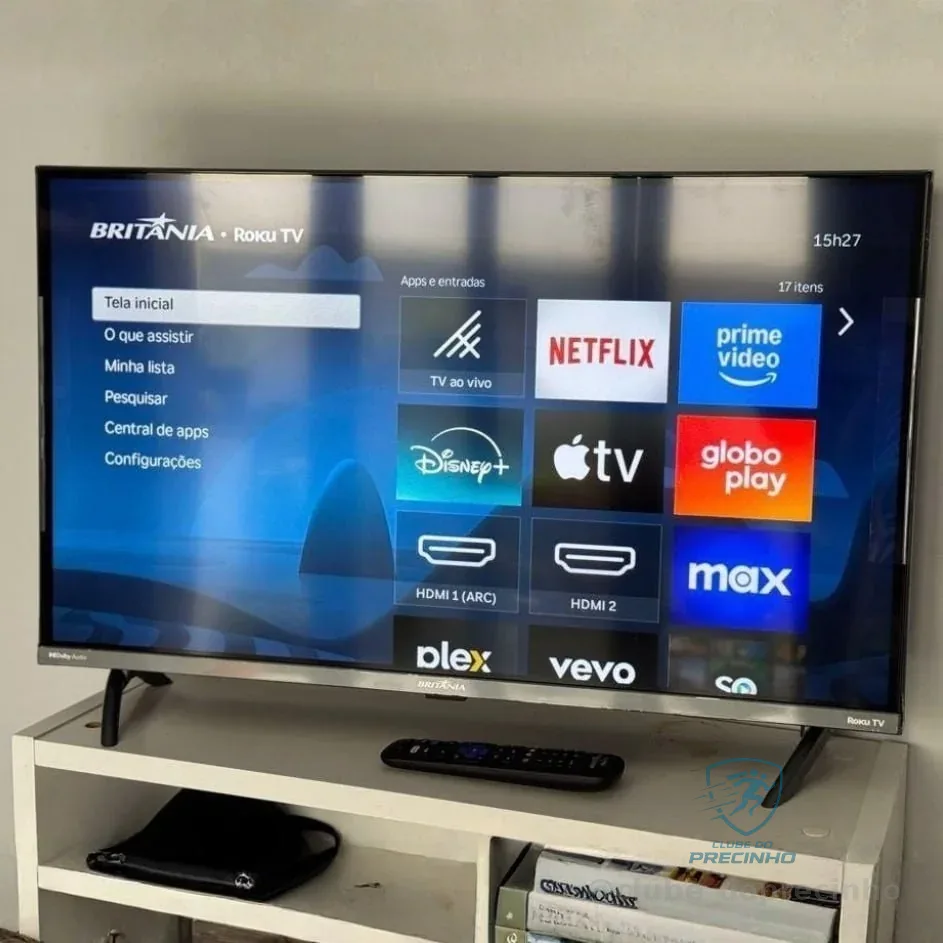 Smart Tv 43 Britânia Hdr10 Dolby Áudio Roku Tv B43kra