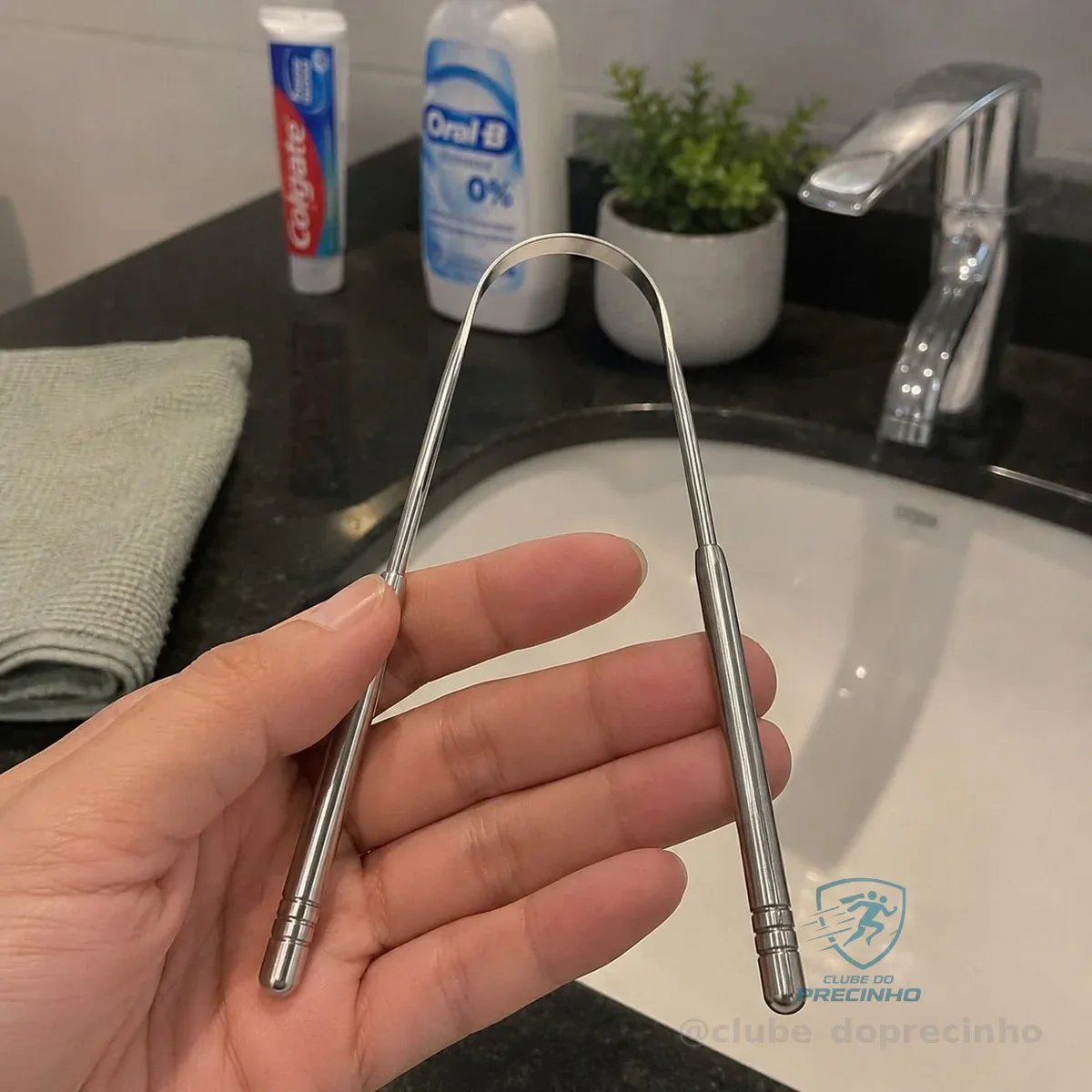 Raspador de Língua Aço Inoxidável