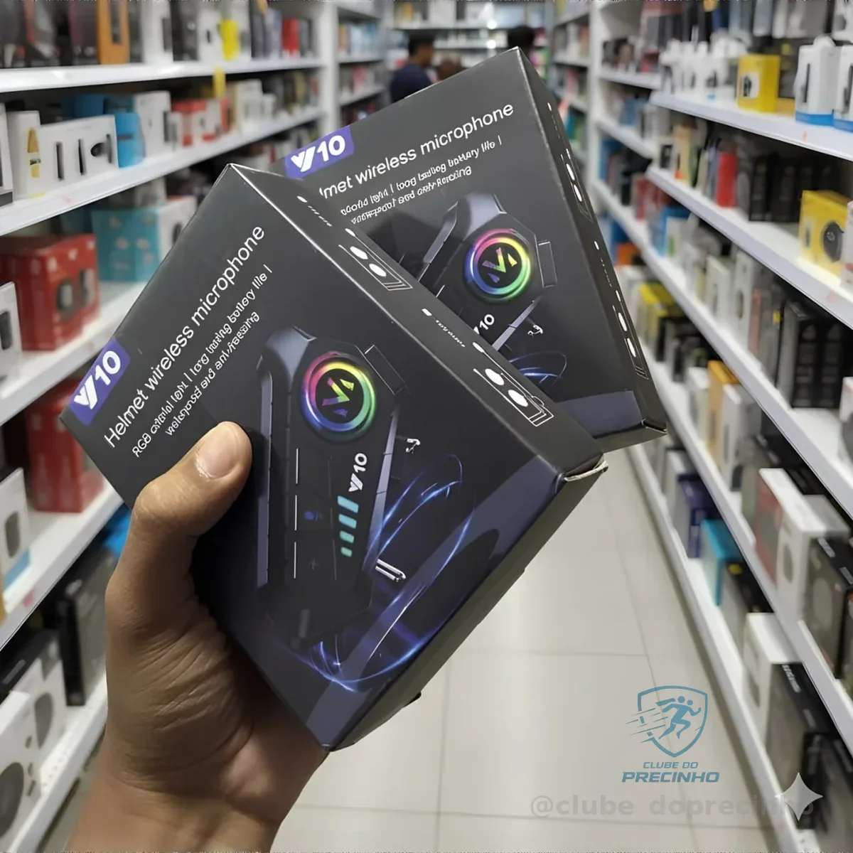 Fone De Ouvido Para Capacete Intercomunicador Bluetooth