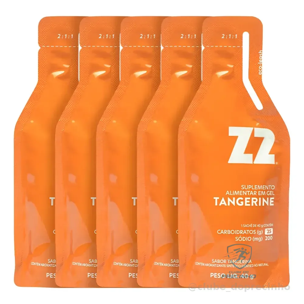 Energy Gel Z2 Tangerine Box 10 Unidades Sachê 40g Tangerine