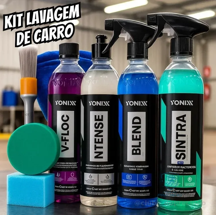 Kit Lavagem Automotiva V-floc Blend Sintra Intense Vonixx
