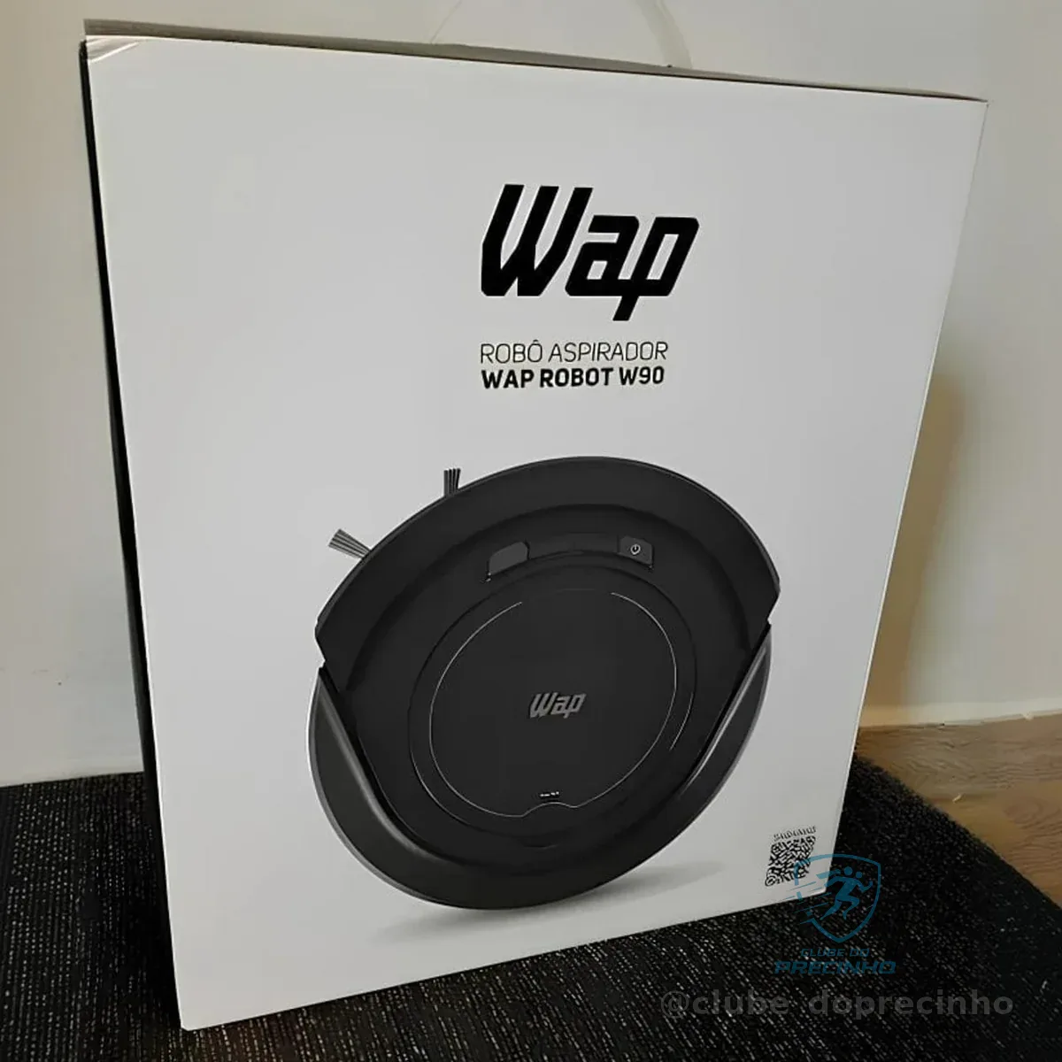WAP Aspirador de Pó Robô ROBOT W90 3 em 1, Automático, 250ml