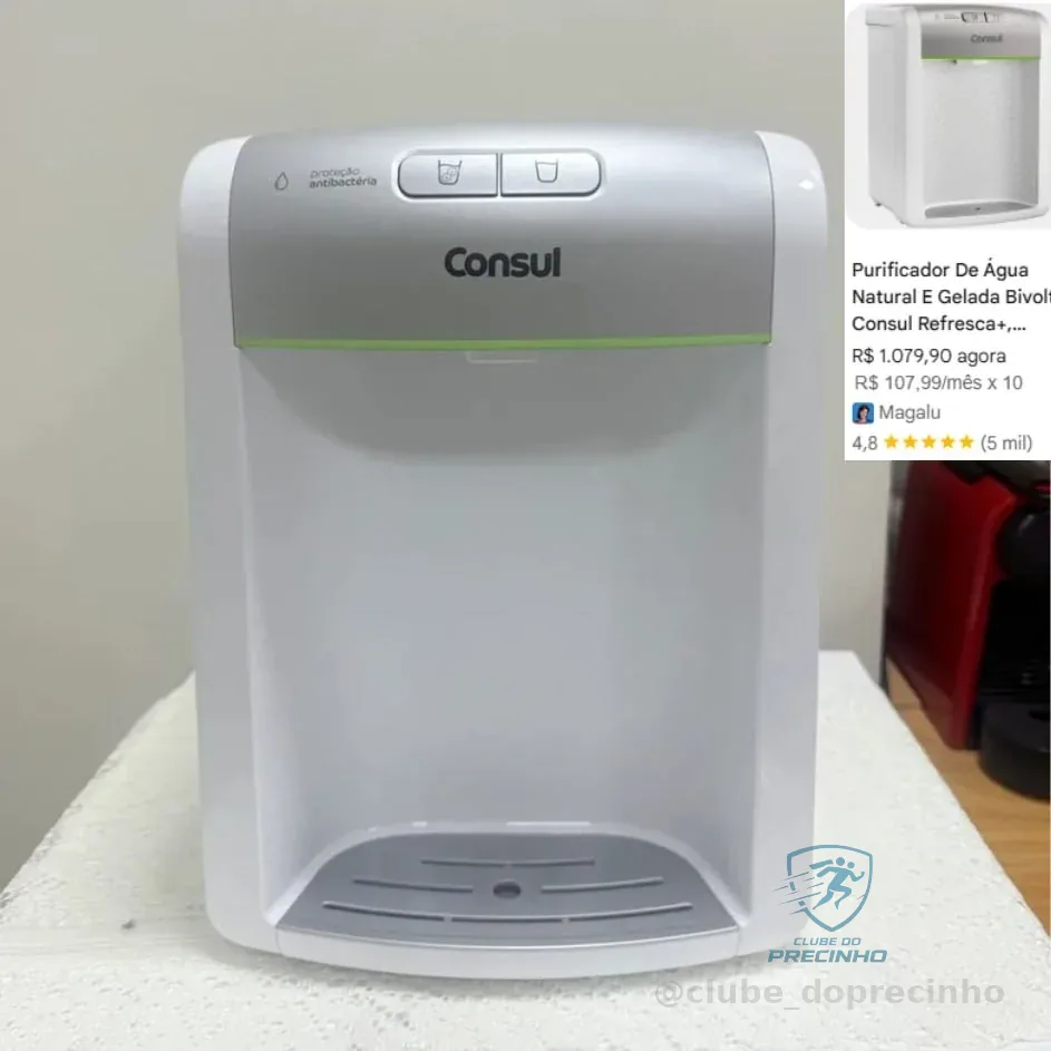 Purificador De Água Natural E Gelada Bivolt Consul - Branco