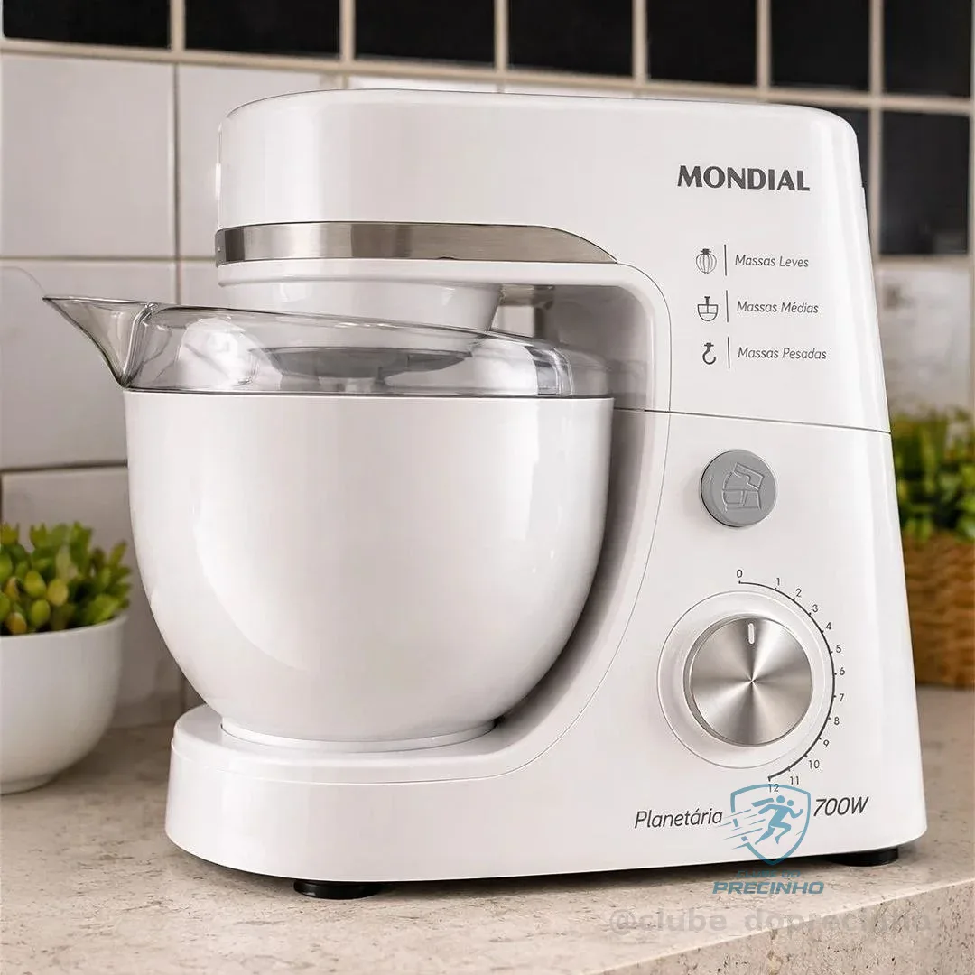 Batedeira Planetária, Mondial, Branco, 700W, 127V - BP-03-W