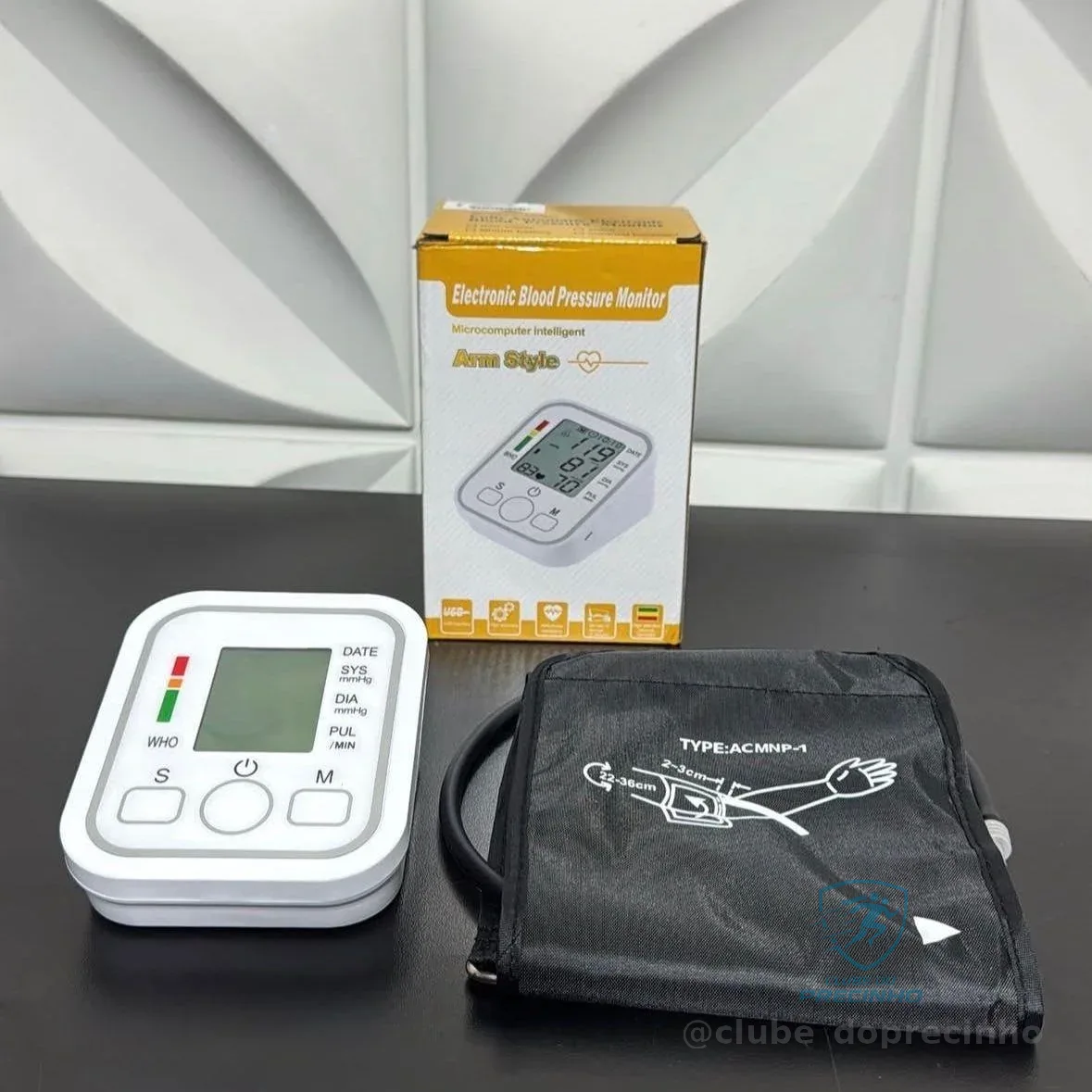 Aparelho de Pressão Arterial Digital Automático de Braço – Monitor Inteligente