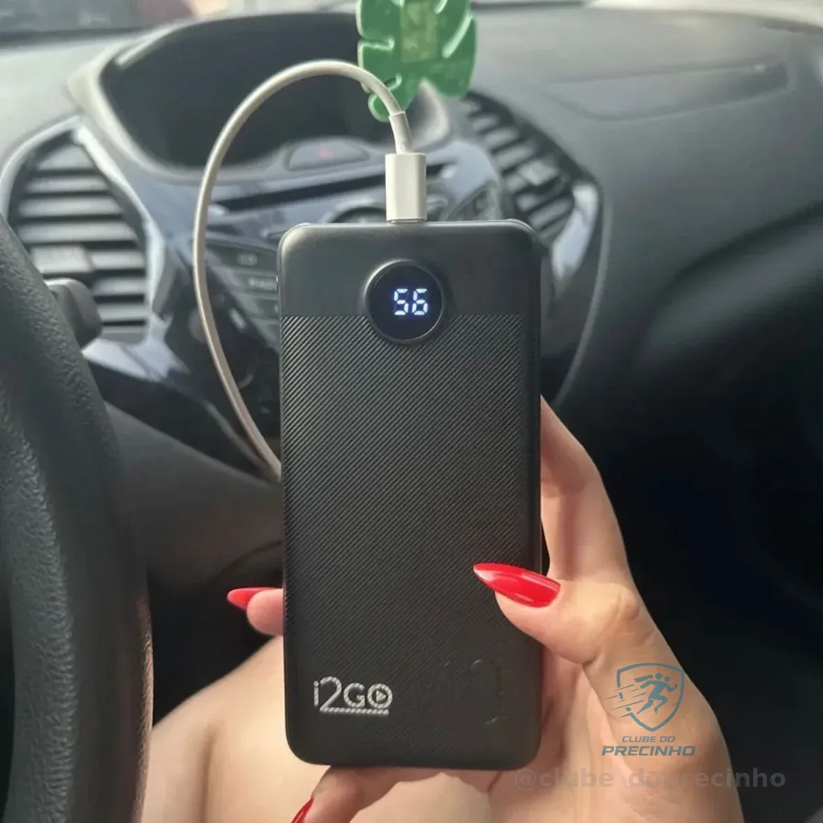 Carregador Portátil Power Bank Turbo i2GO 10000mah 20w Com Display Digital