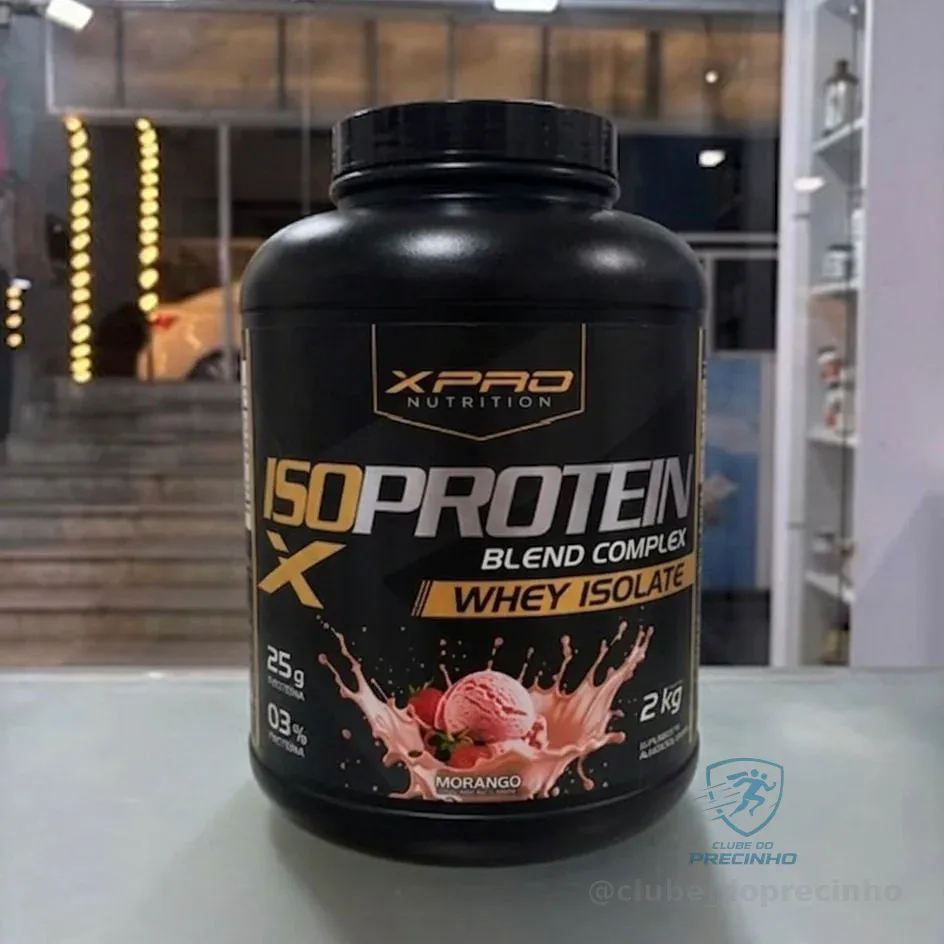 Whey Protein Isolado Iso Blend Complex Zero Açúcar Low Carb Morango 2kg Xpro
