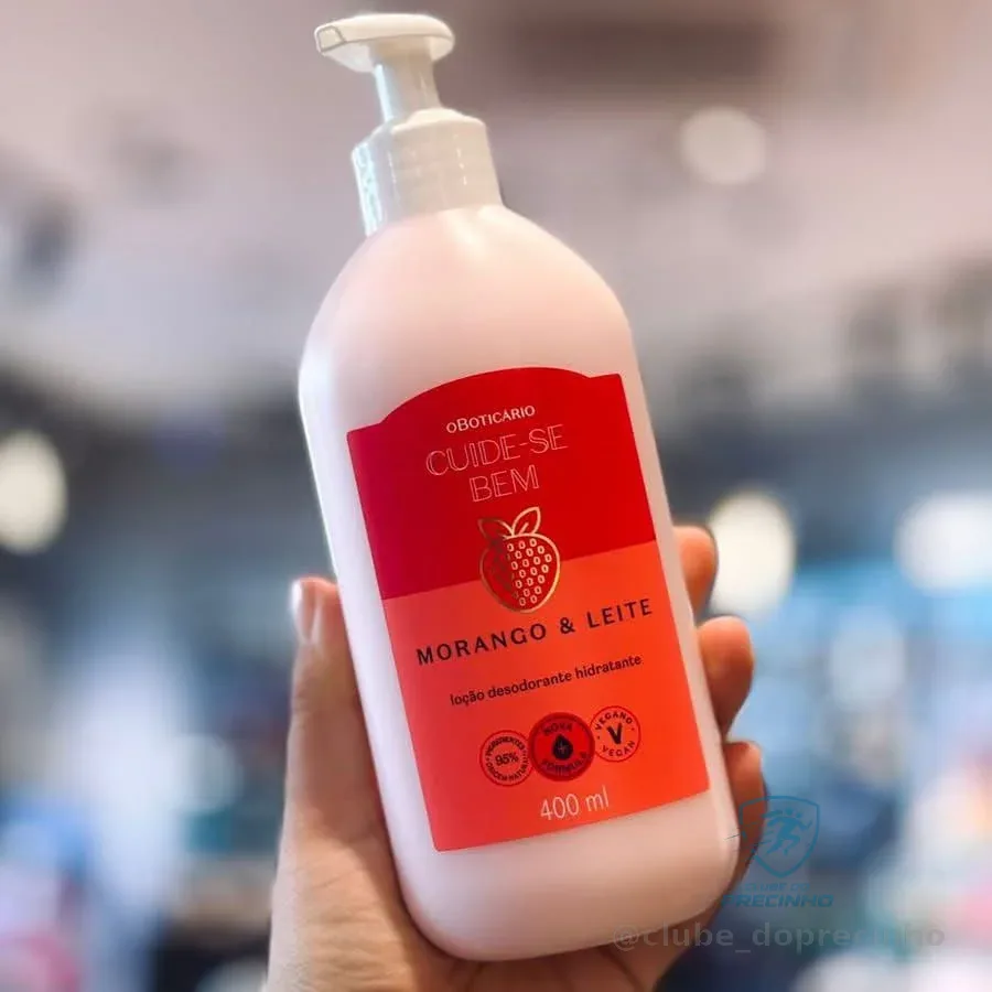 O Boticário Cuide-se Bem Morango & Leite Loção 400ml