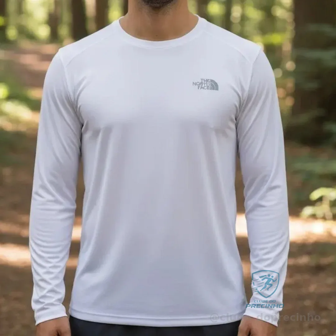 Camiseta The North Face Manga Longa Masculina - Branco