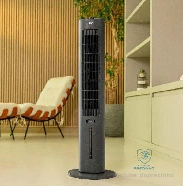 Climatizador De Ar Wap Air Fresh 4 Em 1 De Torre Cor Cinza