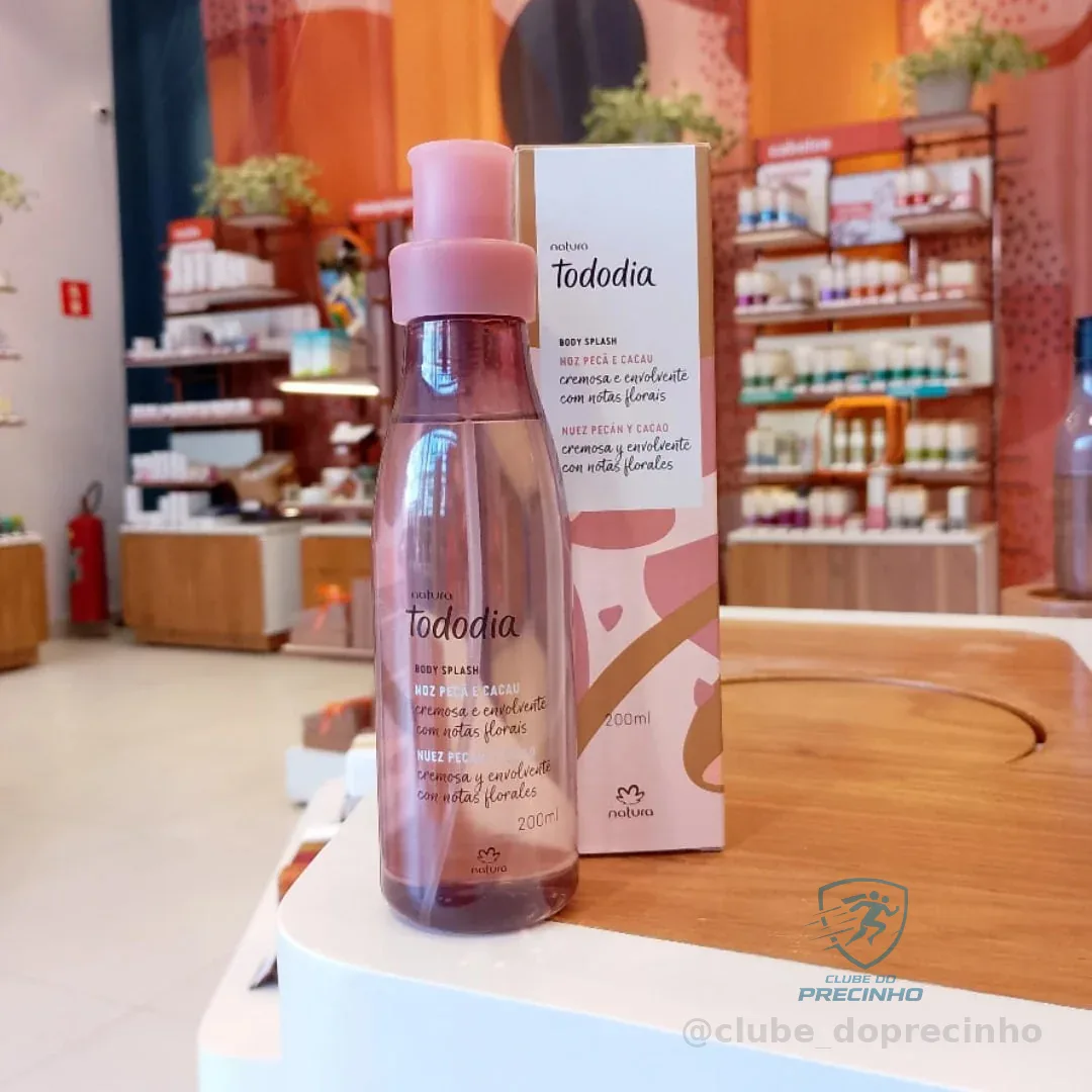Body Splash Natura Tododia Noz Pecã e Cacau 200ml