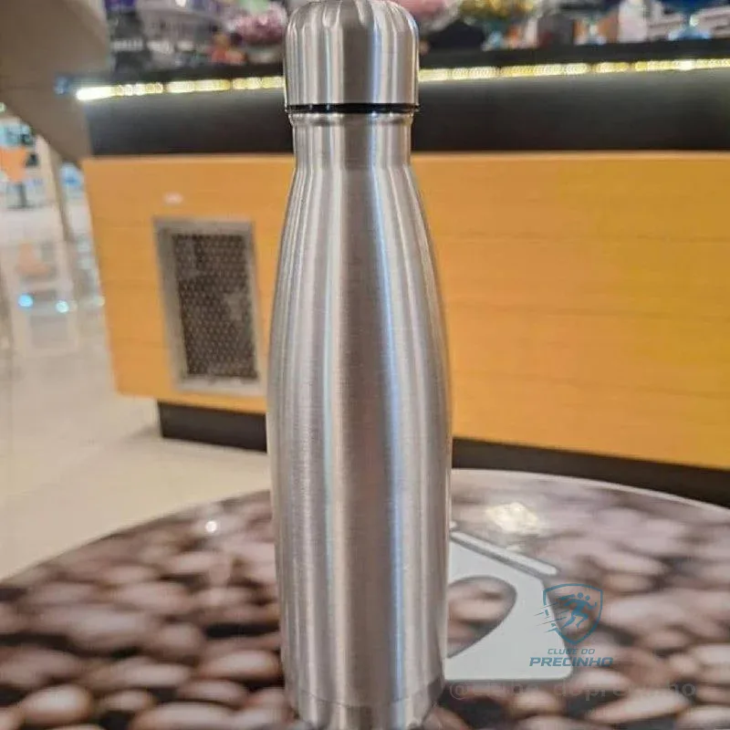 Garrafa Térmica de Inox Parede Dupla Prata 500ml