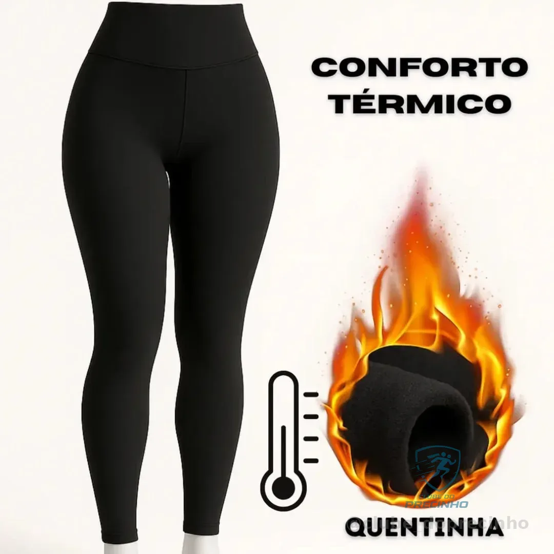 Calca Feminina Termica Forrada Legging Aveludada Frio Grossa