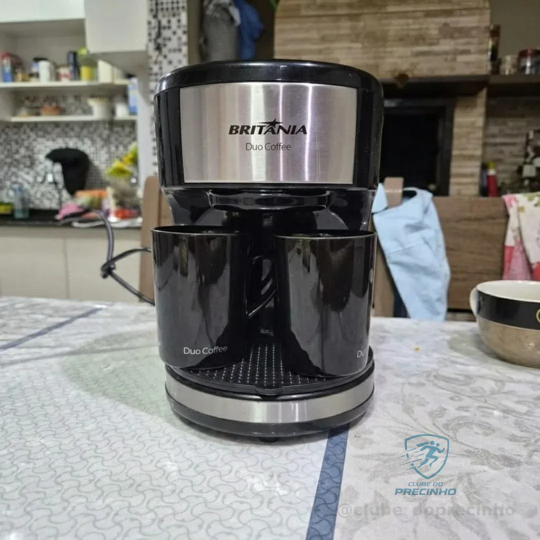Cafeteira Duo Coffee 450w 2 Bicos Britânia Cor Preto