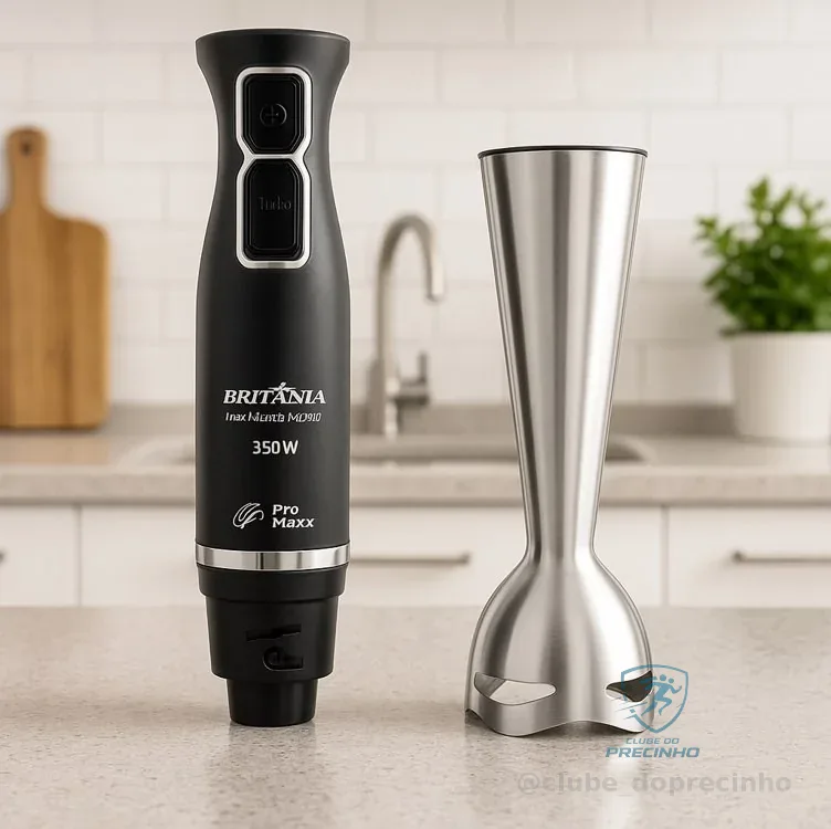 Mixer Britânia Inox Maxx Bmx355p 350w Cor Preto