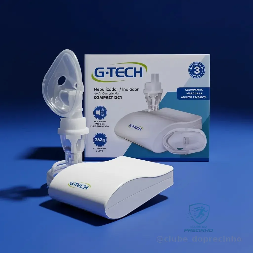 Inalador Nebulizador Gtech Bivolt Infantil Adulto Silencioso