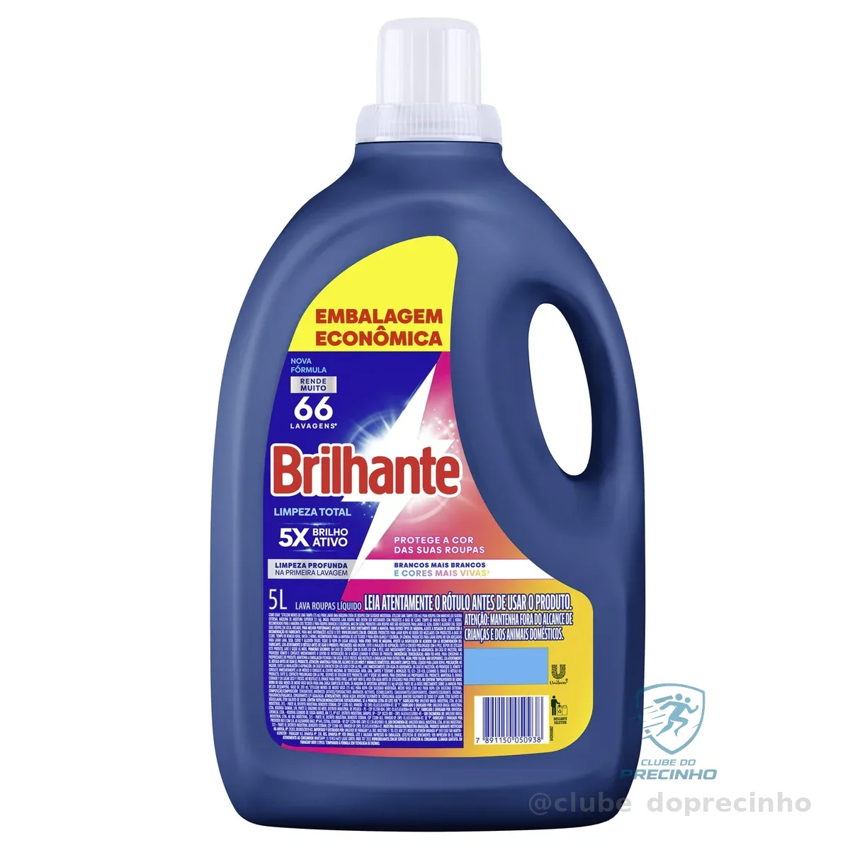 Sabão Líquido Brilhante Limpeza Total 5L