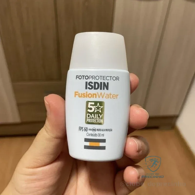 ISDIN Protetor Solar Facial Fusion Water 5 Stars Sem Cor FPS 60 - 30ml