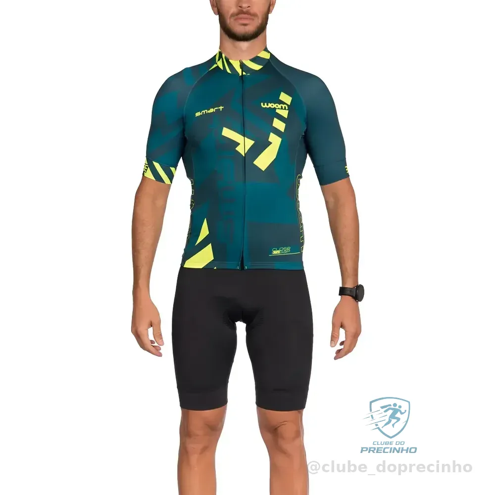 Camisa Ciclismo Woom Smart Way Green Masc - 2022 Verde / P