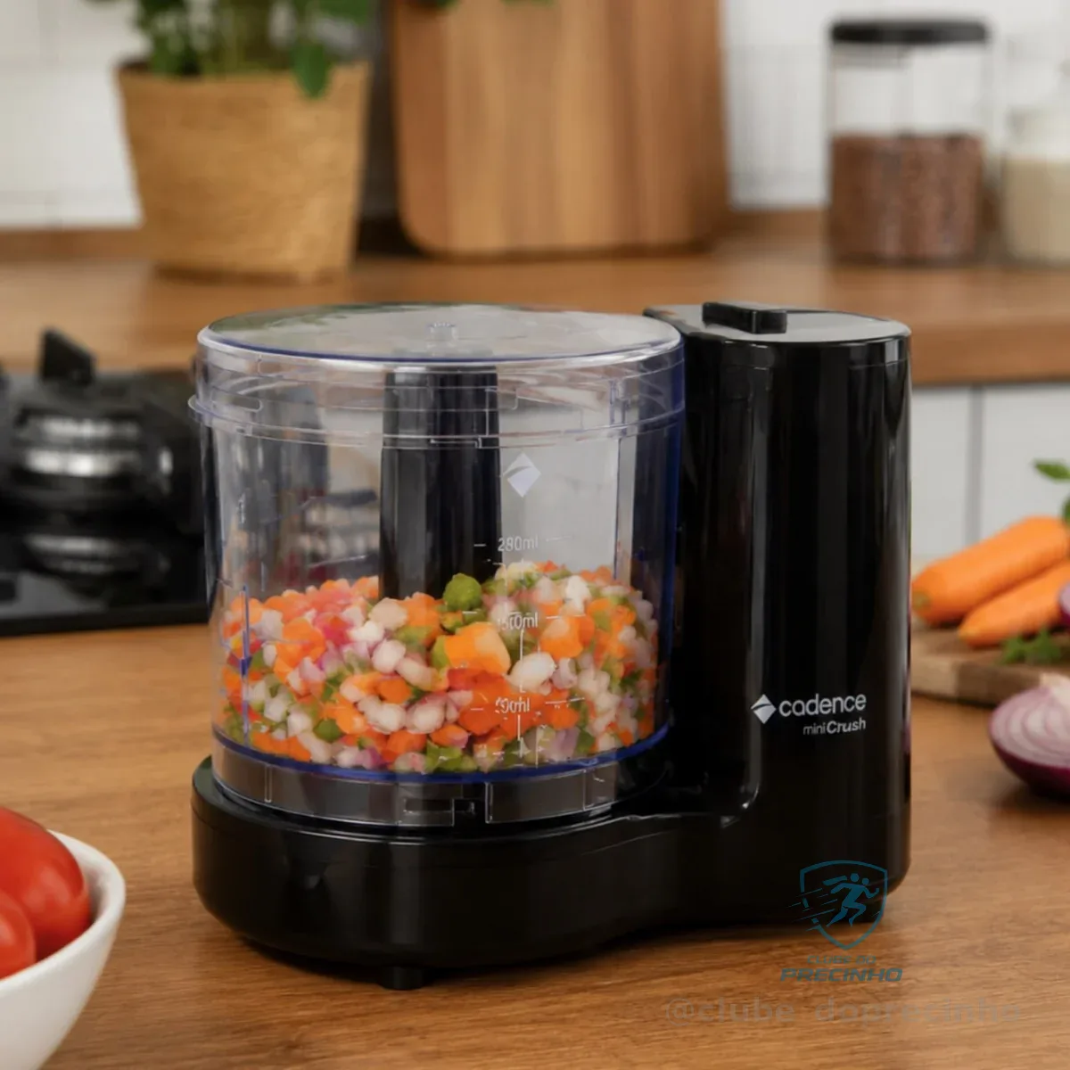 Miniprocessador Crush Cadence Mpr530 Lâminas Aço Inox Preto