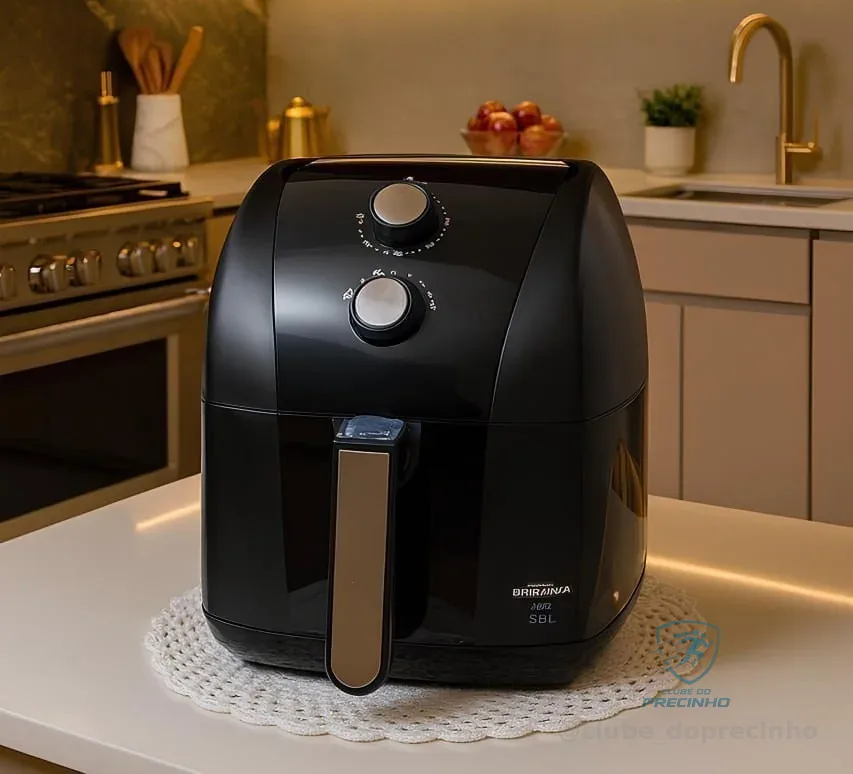 Fritadeira Air Fryer Britânia 5,5L 1500W BFR50 Redstone 220V