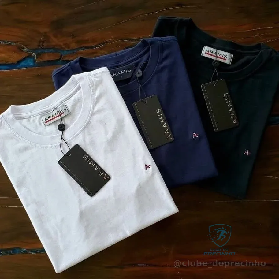 Kit Camisetas Tommy Hilfiger Preta/branca/azul - Original