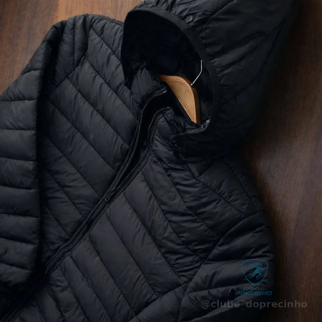 Jaqueta Masculina Puffer Corta Vento Bobojaco Blusa De Frio Preto M Gominho